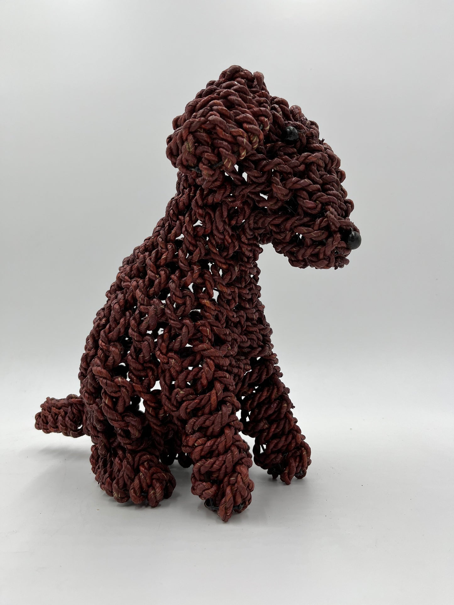 Rope Dog: Small, Dark Brown